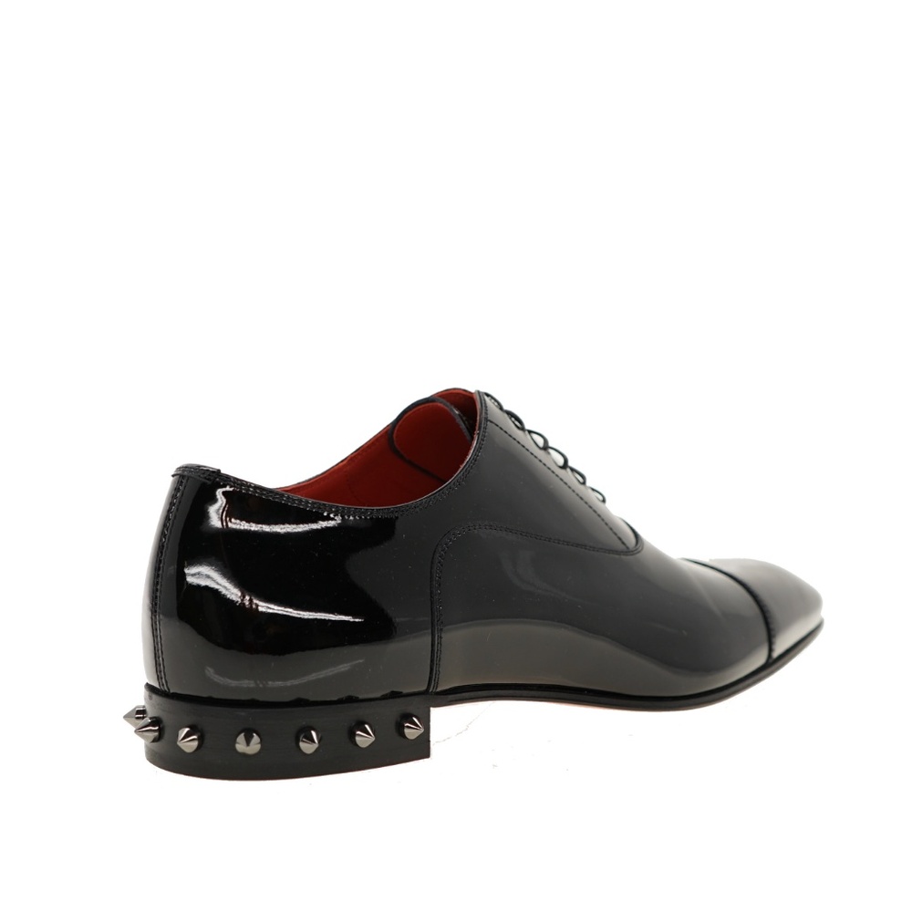 Christian Louboutin So Greggo Oxford Black Patent Leather Size 10 US New - Picture 4 of 6